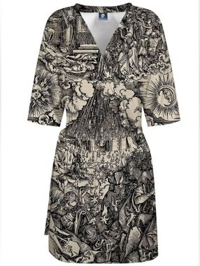 Wolf And Badger - Durer Series Fifth Seal Envelope Dress